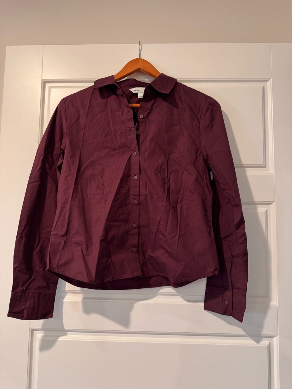 Old Navy Plum Button-Up Shirt